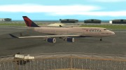 Boeing 747-400 Delta Airlines para GTA San Andreas miniatura 3
