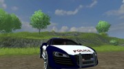 Audi R8 Police car for Farming Simulator 2013 miniature 7