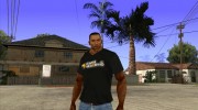 CJ в футболке (GameModding) для GTA San Andreas миниатюра 1