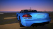 Dodge Viper SRT-10 Roadster TT Black Revel для GTA Vice City миниатюра 4