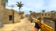 Gold AK47 V2 для Counter-Strike Source миниатюра 2