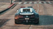 Bugatti Veyron - Police para GTA 5 miniatura 3
