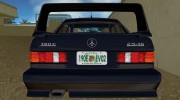 Mercedes-Benz 190E (W201) 1990 Evolution II для GTA Vice City миниатюра 5