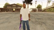 Фиолетовый MP5 для GTA San Andreas миниатюра 2