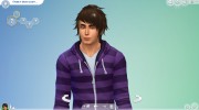Мужская прическа Hair-04M para Sims 4 miniatura 3