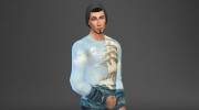 Сет мужских свитшотов 2 para Sims 4 miniatura 2