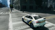 Mitsubishi Evolution X Police Car para GTA 4 miniatura 3