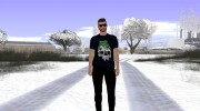 Skin GTA Online в чёрной одежде для GTA San Andreas миниатюра 2