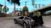 Crysis Delorean BTTF1 para GTA San Andreas miniatura 3