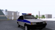 Ваз 2109 Police para GTA San Andreas miniatura 4
