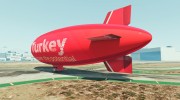 Turkey discover the potential - Blimp para GTA 5 miniatura 2