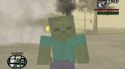 Zombie from Minecraft для GTA San Andreas миниатюра 7
