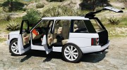 Range Rover Supercharged для GTA 5 миниатюра 7