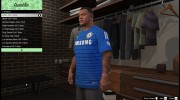 Футболка Chelsea для Франклина для GTA 5 миниатюра 3