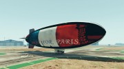Pray for Paris Blimp для GTA 5 миниатюра 1