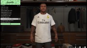 Футболка Real Madrid для Франклина для GTA 5 миниатюра 1