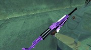 Фиолетовый AK47 для GTA San Andreas миниатюра 3