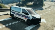 Opel Vivaro Police Nationale para GTA 5 miniatura 4