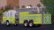 Pierce Arrow XT Miami Dade Fire Department Ladder 22 para GTA San Andreas miniatura 3
