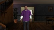 Franklin Violet Shirt for GTA San Andreas miniature 2