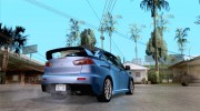 Mitsubishi Lancer Evolution X for GTA San Andreas miniature 4