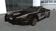 Lexus LFA Police 2011 para GTA San Andreas miniatura 1