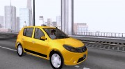 Renault Sandero Taxi para GTA San Andreas miniatura 5