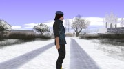 Skin GTA Online в шапке и шарфе para GTA San Andreas miniatura 3