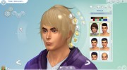 Мужская прическа Hair-04M для Sims 4 миниатюра 6