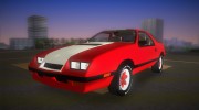 Dodge Daytona Turbo CZ 1986 for GTA Vice City miniature 1