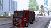 Mercedes-Benz Actros Fire Truck para GTA San Andreas miniatura 1