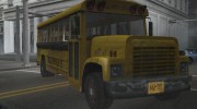 School Bus from Driver Parallel Lines (Damaged Version) для GTA San Andreas миниатюра 2