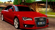 Audi S8 2013 для GTA San Andreas миниатюра 1