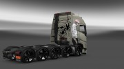 Skin Volvo FH 2012 Skelet для Euro Truck Simulator 2 миниатюра 2