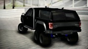 Ford F150 Raptor 6x6 Long para GTA San Andreas miniatura 3