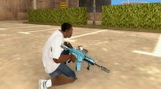 Blue M4 для GTA San Andreas миниатюра 4