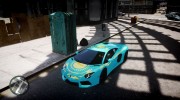 Lamborghini Aventador с флагом Казахстана for GTA 4 miniature 2