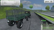 Unimog U 84 406 Series и Trailer v 1.1 Forest for Farming Simulator 2013 miniature 12