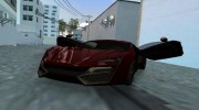 W Motors Lykan HyperSport para GTA Vice City miniatura 3
