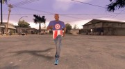 Футболка Капитан Америка para GTA San Andreas miniatura 1