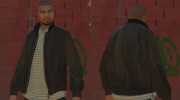 Коричневая кожаная куртка для GTA 4 миниатюра 1
