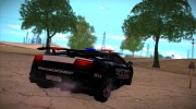 Lamborghini Gallardo LP 570-4 2011 Police v2 для GTA San Andreas миниатюра 3