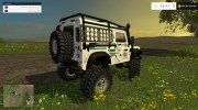 Land Rover Defender Dakar White v1.0 для Farming Simulator 2015 миниатюра 4
