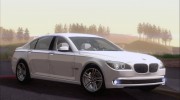 BMW 7 Series F02 2012 para GTA San Andreas miniatura 1