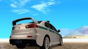 Mitsubishi Lancer Evolution X Казахстанская Полиция v2.0 para GTA San Andreas miniatura 4