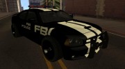 Dodge Charger SRT8 FBI Police para GTA San Andreas miniatura 2