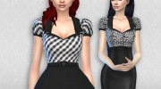 Matilde blouse RECOLOR 2 for Sims 4 miniature 1