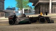 Mercedes AMG Petronas F1 W03 2012 для GTA San Andreas миниатюра 5
