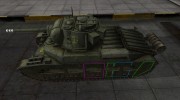 Контурные зоны пробития Матильда IV for World Of Tanks miniature 2