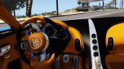 2017 Bugatti Chiron (Retexture) 4.0 для GTA 5 миниатюра 5